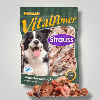 Pštros kúsky 1kg - PETMAN 