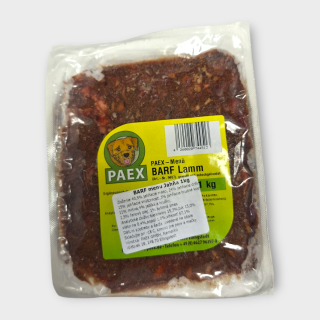 Jahňa -  BARF MENU 1KG PAEX 