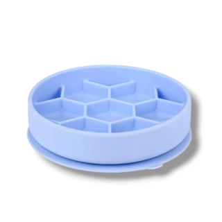 Miska Slow Feeder SILICONE modrá M Zolux
